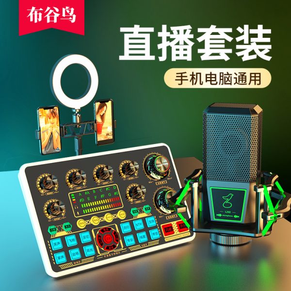 H6 主播带货手机电脑直播声卡套装调音台设备