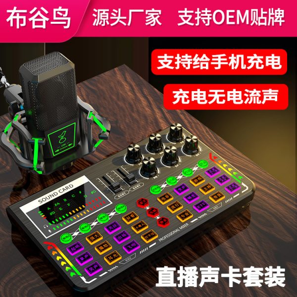 P6 手机电脑抖音快手主播唱歌直播声卡套装调音台设备